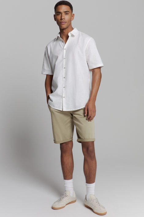 NO-EXCESS short chino garment dyed twill stre